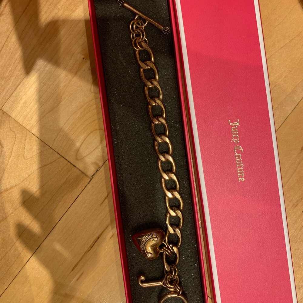 Rose Gold Juicy couture charm bracelet
